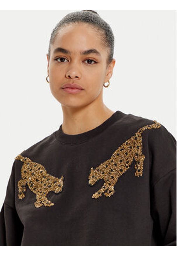 Lola Casademunt by Maite Bluza MF2411017 Czarny Regular Fit. Kolor: czarny. Materiał: bawełna