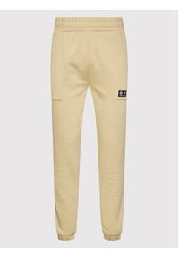4f - 4F Spodnie dresowe H4Z22-SPMD010 Beżowy Relaxed Fit. Kolor: beżowy. Materiał: bawełna, dresówka #3