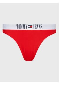 Tommy Jeans Dół od bikini UW0UW04451 Czerwony. Kolor: czerwony. Materiał: syntetyk #3