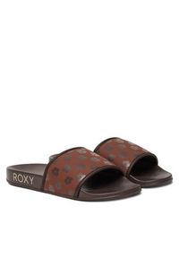 Roxy Klapki ARJL100909 Brązowy. Kolor: brązowy. Materiał: skóra #6