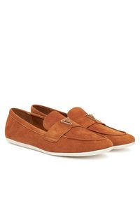 Guess Lordsy FLTBAY SUE14 Beżowy. Kolor: beżowy. Materiał: zamsz, skóra