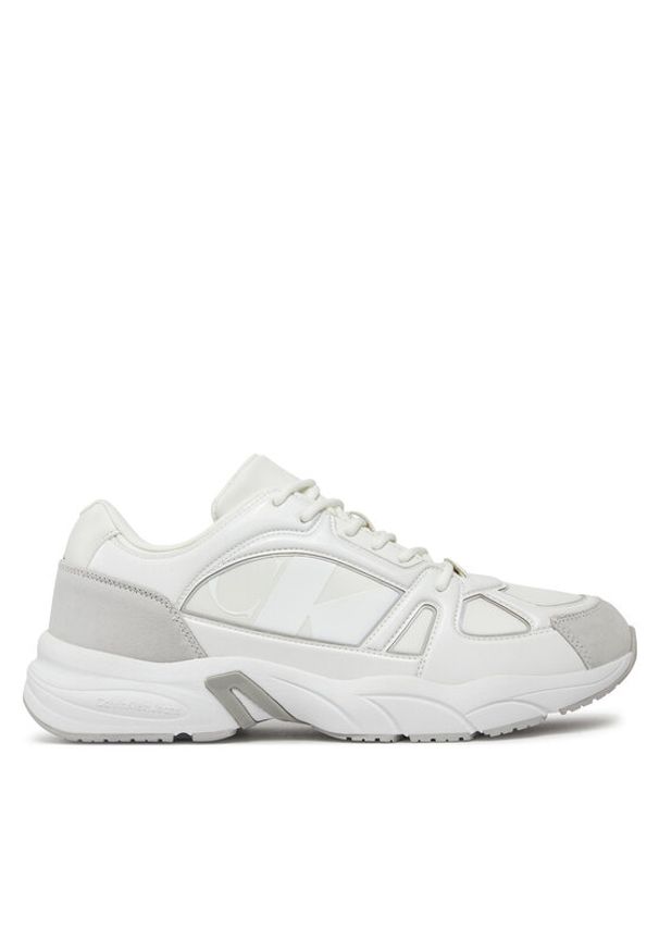Calvin Klein Jeans Sneakersy Retro Tennis Low Mix Nbs Lum YM0YM00882 Biały. Kolor: biały