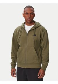 Adidas - adidas Bluza Feelcozy IA6042 Khaki Regular Fit. Kolor: brązowy. Materiał: bawełna #1