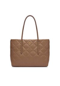 Calvin Klein Torebka Quilted Small Tote LV04F3325G Beżowy. Kolor: beżowy. Materiał: skórzane #2