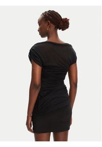 Pinko - PINKO Sukienka codzienna Discoland Abito 104872 A2GF Z99 Czarny Slim Fit. Okazja: na co dzień. Kolor: czarny. Materiał: syntetyk. Typ sukienki: proste. Styl: casual