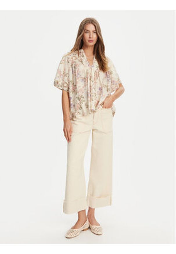 TwinSet - TWINSET Bluzka 251TT2156 Kolorowy Relaxed Fit. Materiał: bawełna. Wzór: kolorowy