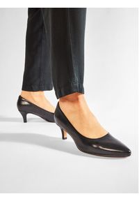 Clarks Półbuty Linvale Jerica 261372084 Czarny. Kolor: czarny. Materiał: skóra #5