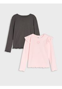 Sinsay - Koszulki z długimi rękawami 2 pack - wielobarwny. Długość rękawa: długi rękaw. Długość: długie #1