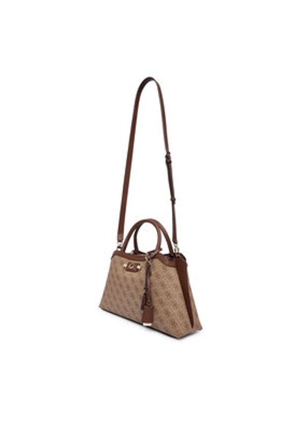Guess Torebka Lindsey HWSG97 49060 Beżowy ciemny. Kolor: beżowy. Materiał: skórzane