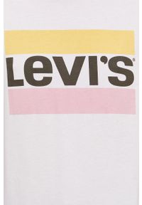 Levi's® - Levi's T-shirt kolor biały. Okazja: na spotkanie biznesowe, na co dzień. Kolor: biały. Materiał: bawełna. Wzór: nadruk. Styl: biznesowy, casual #3