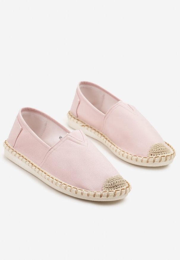 Renee - Różowe Espadryle z Plecionką Natifelle. Okazja: na plażę, na spacer. Kolor: różowy. Sezon: lato