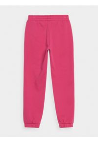 4f - Spodnie dresowe joggery dziewczęce. Okazja: na co dzień. Kolor: różowy. Materiał: dresówka. Styl: casual #2