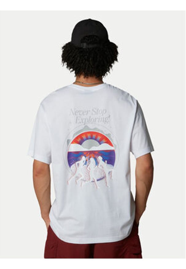 The North Face T-Shirt Unisex SS Never Stop NF0A8C3A Biały Relaxed Fit. Kolor: biały. Materiał: bawełna