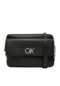 Calvin Klein Torebka Ck Pocket Camera Bag K60K613089 Czarny. Kolor: czarny. Materiał: skórzane