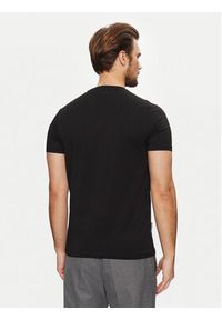 Karl Lagerfeld - KARL LAGERFELD T-Shirt 755095 551251 Czarny Regular Fit. Typ kołnierza: dekolt w karo. Kolor: czarny. Materiał: bawełna #5