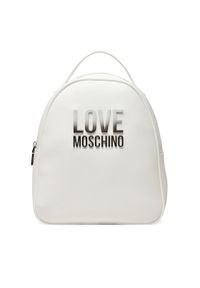 Love Moschino - LOVE MOSCHINO Plecak JC4258PP0MKD0100 Biały. Kolor: biały. Materiał: skóra