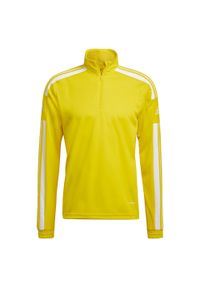 Adidas - Bluza piłkarska męska adidas Squadra 21 Training Top. Kolor: wielokolorowy, żółty, biały. Sport: piłka nożna