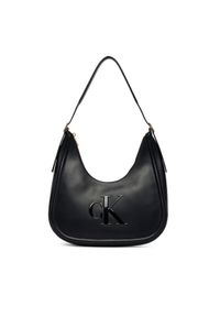 Calvin Klein Torebka Bold Ck Crescent Bag LV04F3427G Czarny. Kolor: czarny. Materiał: skórzane #1