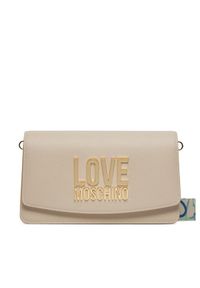 Love Moschino - LOVE MOSCHINO Torebka JC4209PP1ILQ111A Beżowy. Kolor: beżowy. Materiał: skórzane