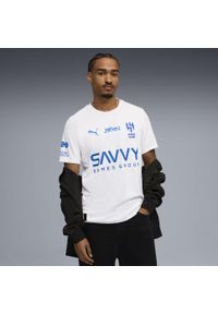 Puma - Męska koszulka wyjazdowa Al-Hilal SFC 25/26 PUMA White Blue Intense. Kolor: niebieski, wielokolorowy, biały. Sport: piłka nożna