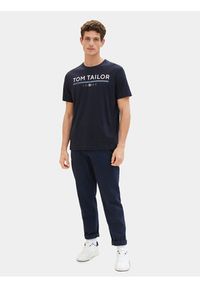 Tom Tailor T-Shirt 1040988 Granatowy Regular Fit. Kolor: niebieski. Materiał: bawełna #5