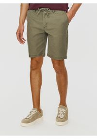 Pako Lorente - PAKO LORENTE – Zielone gładkie szorty męskie. Okazja: na co dzień. Kolor: zielony. Długość: krótkie. Wzór: gładki. Sezon: lato. Styl: casual #1