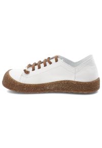 Półbuty damskie Ravini, cholewka ze skóry naturalnej licowej wiązany fason z zabudowanym przodem, białe, 1301. Kolor: biały. Materiał: skóra. Szerokość cholewki: normalna #3