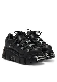 NEW ROCK Sneakersy M-120N-C26 Czarny. Kolor: czarny. Materiał: skóra #6
