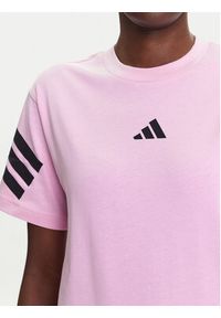 Adidas - adidas T-Shirt Future Icons 3-Stripes JE0240 Różowy Regular Fit. Kolor: różowy. Materiał: bawełna