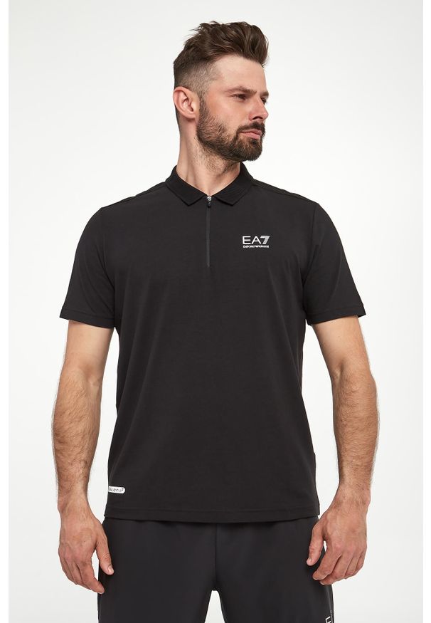 EA7 Emporio Armani - Polo męskie EA7 EMPORIO ARMANI. Typ kołnierza: polo