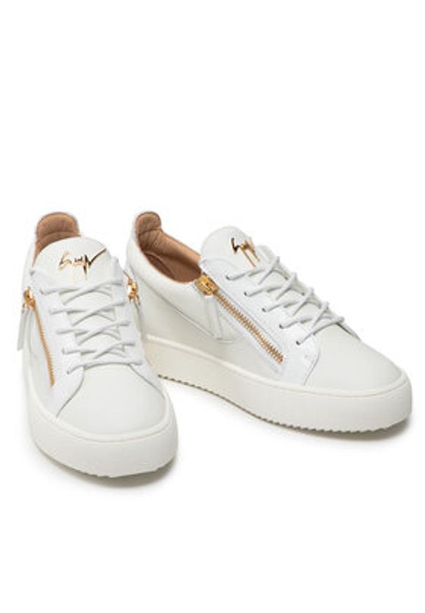 Giuseppe Zanotti Sneakersy RU00010 004 Biały. Kolor: biały. Materiał: skóra