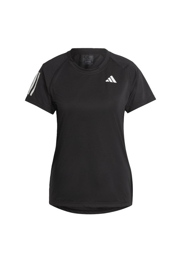 Adidas - Club Tennis Tee. Kolor: czarny. Materiał: materiał. Sport: tenis
