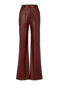 Hugo Spodnie materiałowe 50482536 Czerwony Straight Fit. Kolor: czerwony. Materiał: materiał