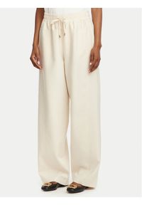 Liu Jo Sport Spodnie dresowe TA6192 T327A Kremowy Loose Fit. Kolor: kremowy. Materiał: syntetyk #1