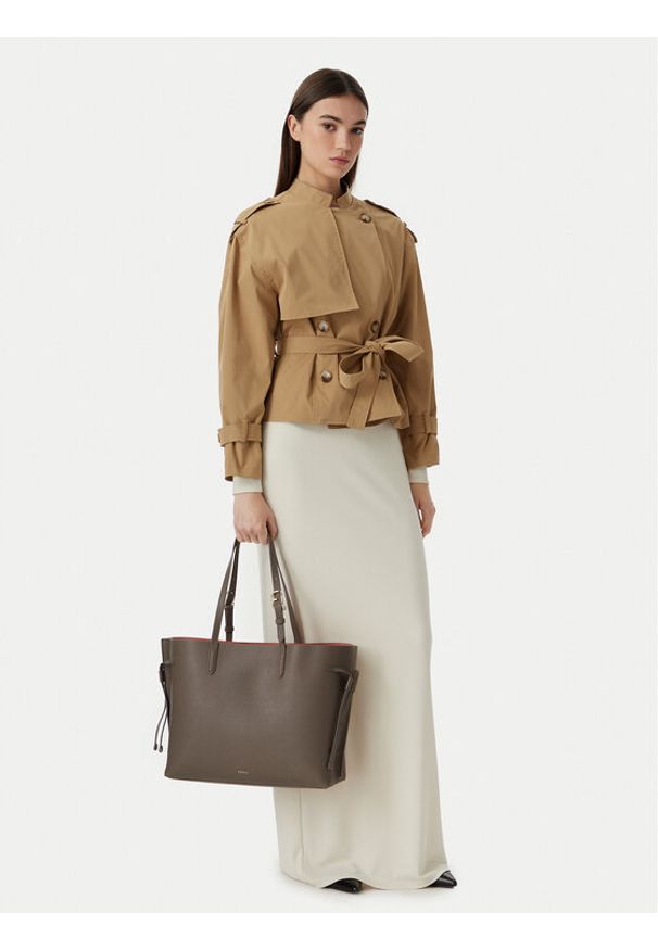 Furla Torebka Ava L WB02001 BX4329 CN 4916S Szary ciemny. Kolor: szary. Materiał: skórzane