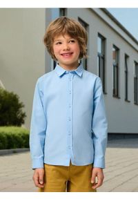 Sinsay - Klasyczna koszula z bawełny - niebieski. Kolor: niebieski. Materiał: bawełna. Styl: klasyczny