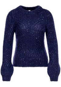 Guess Sweter W94R0U Z27D0 Granatowy Regular Fit. Kolor: niebieski. Materiał: syntetyk #4