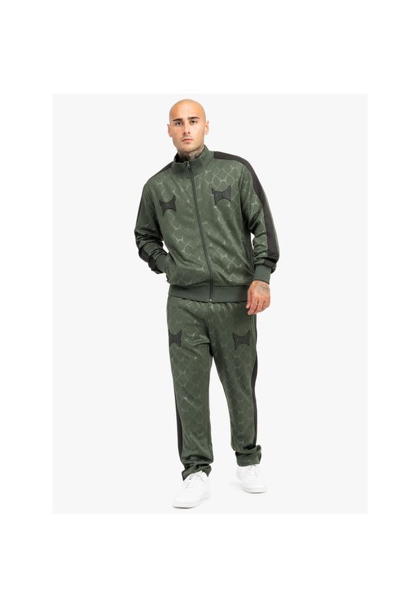 TAPOUT - Dres o regularnym kroju Tapout Punkass. Kolor: czarny, zielony, wielokolorowy. Materiał: dresówka. Wzór: aplikacja. Sport: fitness