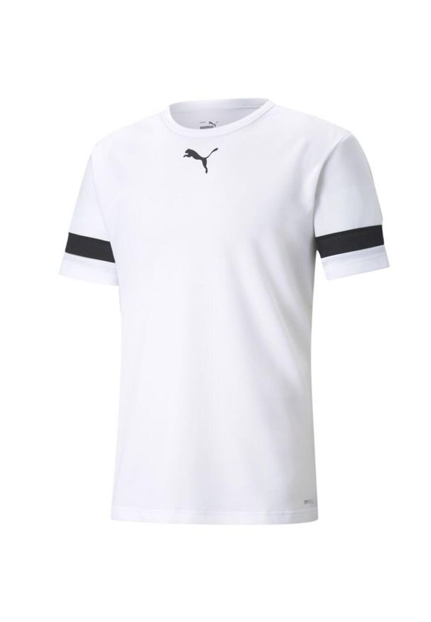 Puma - Koszulka piłkarska męska PUMA teamRISE Jersey. Kolor: czarny, biały, wielokolorowy. Materiał: jersey. Sport: piłka nożna
