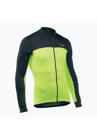 NORTHWAVE - Bluza rowerowa męska Northwave Force 2 Jersey. Kolor: żółty, wielokolorowy, czarny. Materiał: jersey