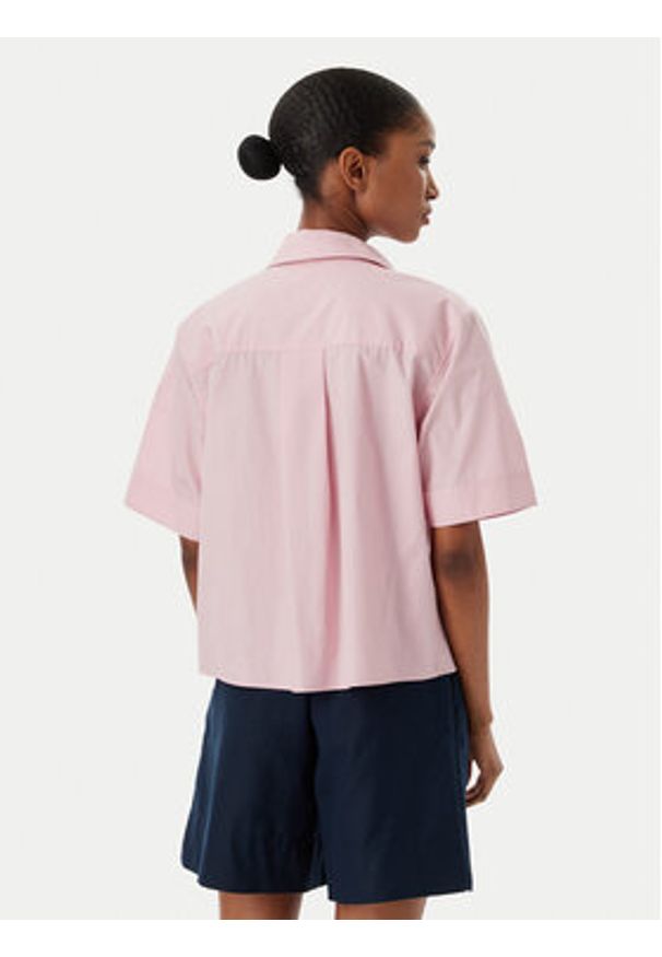 TOMMY HILFIGER - Tommy Hilfiger Koszula WW0WW48899 Różowy jasny Relaxed Fit. Kolor: różowy. Materiał: bawełna