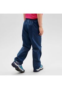 quechua - Spodnie turystyczne wierzchnie dla dzieci Quechua MH100 wodoodporne. Kolor: niebieski. Materiał: poliester, materiał. Sezon: lato. Sport: turystyka piesza
