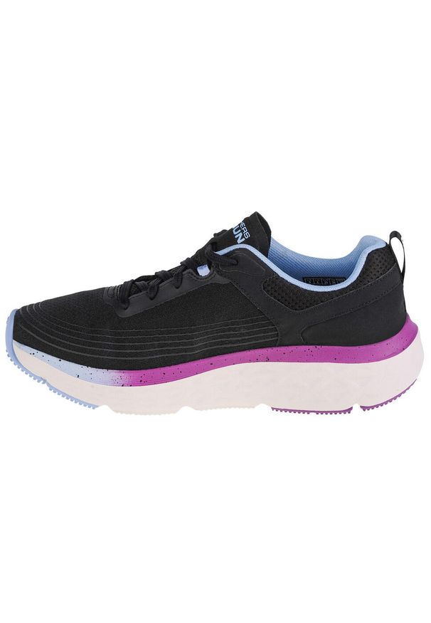 skechers - Buty do biegania damskie, Skechers Max Cushioning Delta - Sunny Road. Kolor: czarny. Materiał: materiał, syntetyk, tkanina