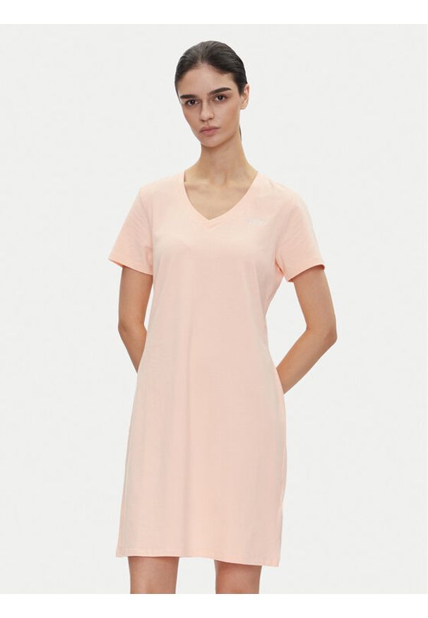 DKNY Sport Sukienka codzienna DP5D4902 Pomarańczowy Regular Fit. Okazja: na co dzień. Kolor: pomarańczowy. Materiał: bawełna. Typ sukienki: proste, sportowe. Styl: sportowy, casual