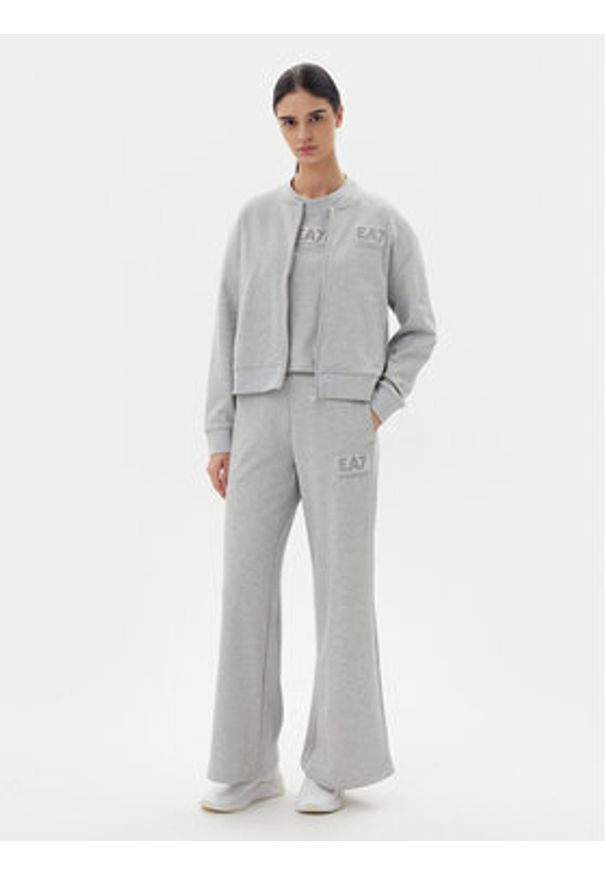 EA7 Emporio Armani Bluza 7W000178 AF12473 O8002 Szary Regular Fit. Kolor: szary. Materiał: bawełna