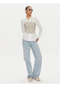 Patrizia Pepe Top 8C0729 A457-FE81 Szary Slim Fit. Kolor: szary. Materiał: syntetyk #4