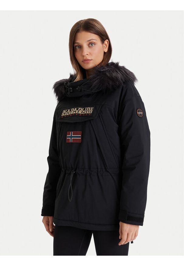 Napapijri Kurtka anorak Skidoo W 2.0 NP0A4I5F Czarny Regular Fit. Kolor: czarny. Materiał: syntetyk