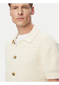 Tommy Jeans Koszula Crochet DM0DM23373 Beżowy jasny Regular Fit. Kolor: beżowy. Materiał: syntetyk #5