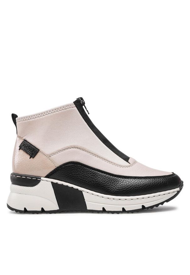 Sneakersy Rieker. Kolor: beżowy