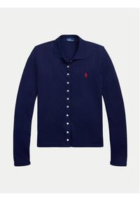 Polo Ralph Lauren Koszula 211941176003 Granatowy Slim Fit. Typ kołnierza: polo. Kolor: niebieski. Materiał: bawełna #3